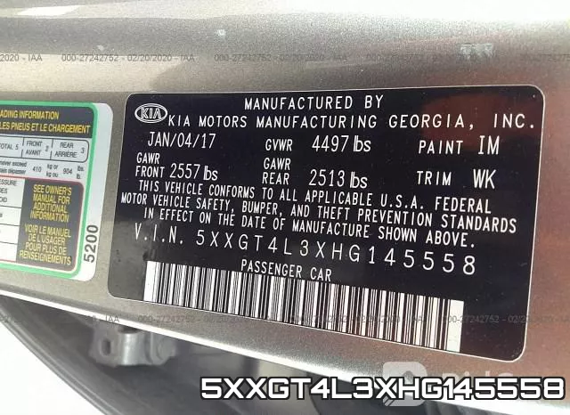 5XXGT4L3XHG145558 фото 10