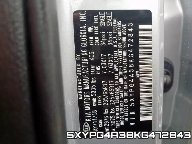 5XYPG4A38KG472843 фото 2