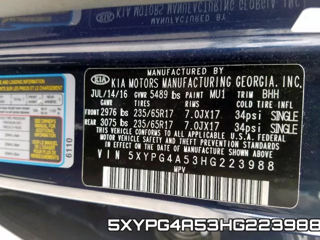 5XYPG4A53HG223988 фото 2