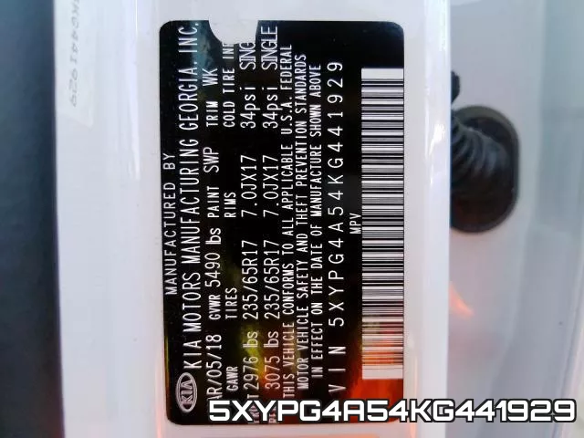 5XYPG4A54KG441929 фото 2