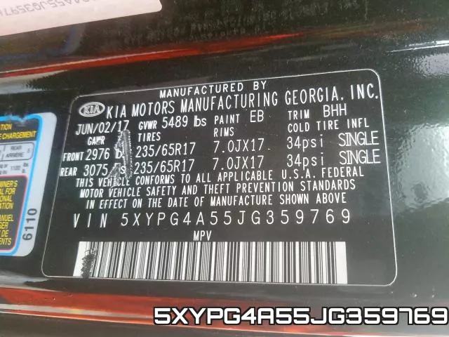 5XYPG4A55JG359769 фото 2