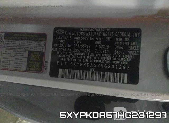 5XYPKDA57HG231297 фото 10