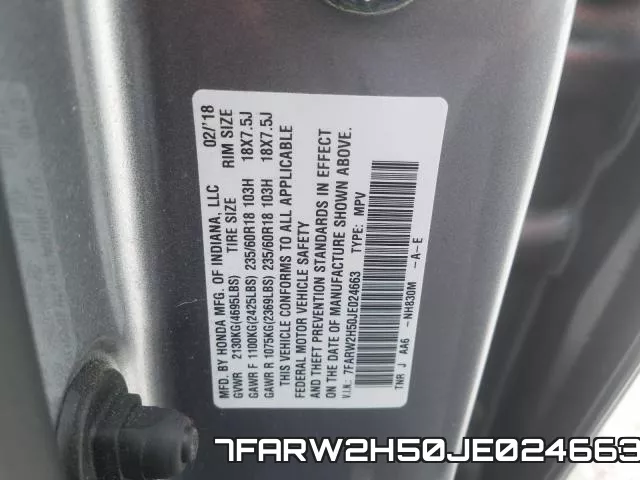 7FARW2H50JE024663 фото 2