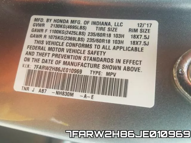 7FARW2H86JE010969 фото 2