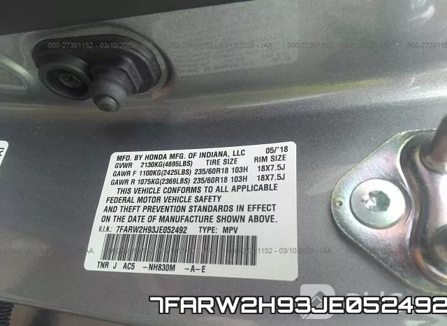7FARW2H93JE052492 фото 10