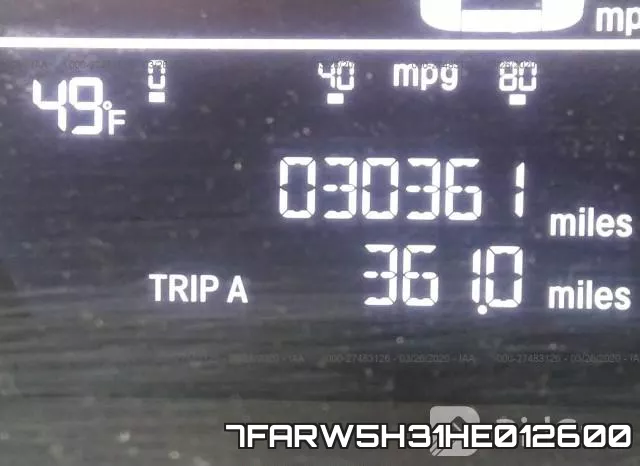 7FARW5H31HE012600 фото 8