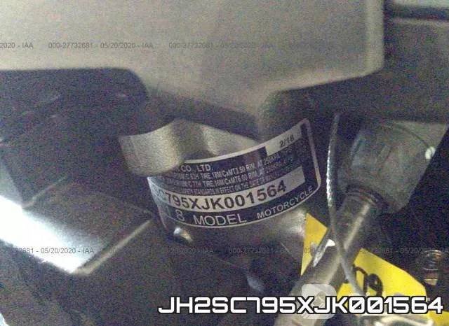 JH2SC795XJK001564 фото 2