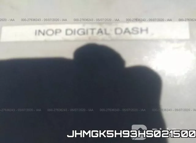 JHMGK5H93HS021500 фото 8