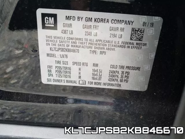 KL7CJPSB2KB846670 фото 2