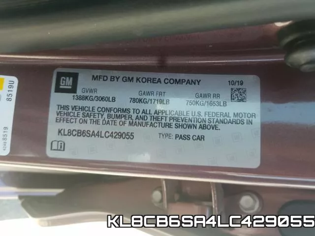 KL8CB6SA4LC429055 фото 2