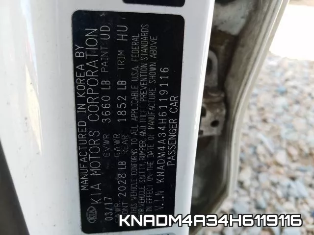 KNADM4A34H6119116 фото 2