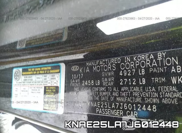KNAE25LA7J6012448 фото 10