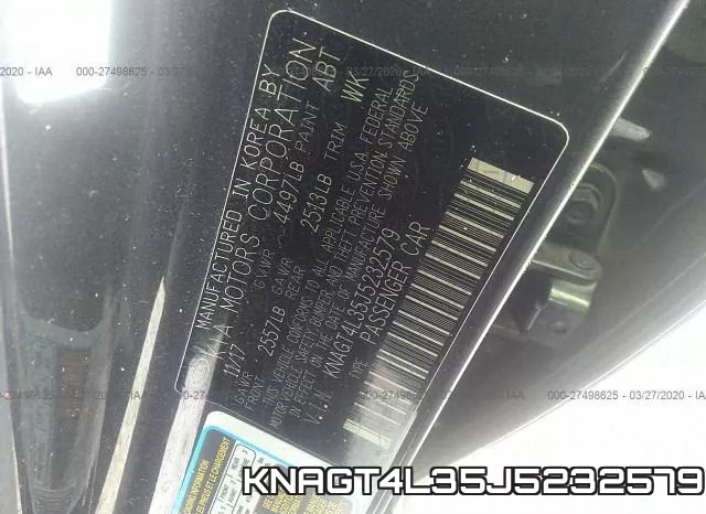 KNAGT4L35J5232579 фото 10