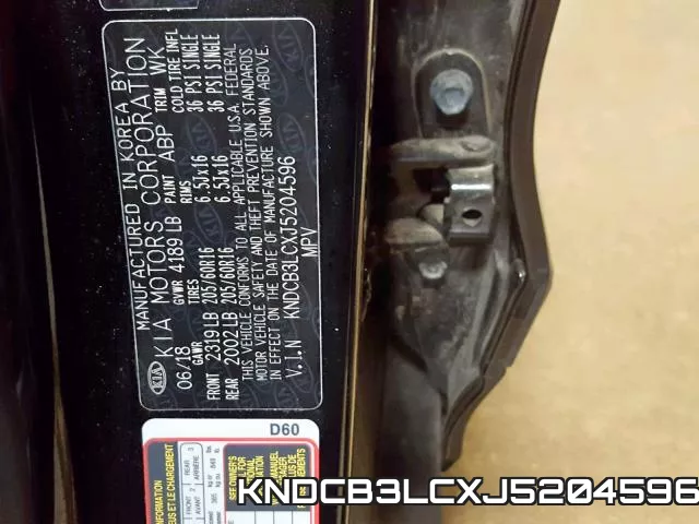 KNDCB3LCXJ5204596 фото 2