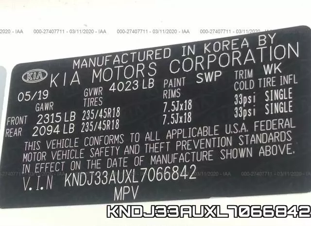 KNDJ33AUXL7066842 фото 10