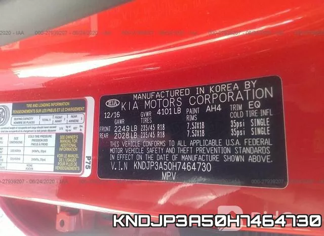 KNDJP3A50H7464730 фото 10