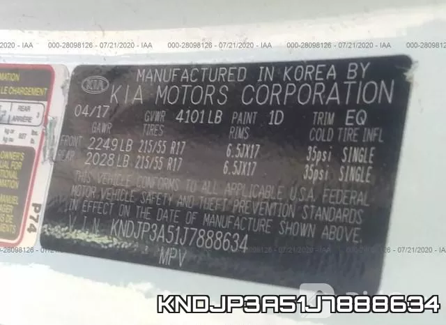 KNDJP3A51J7888634 фото 10