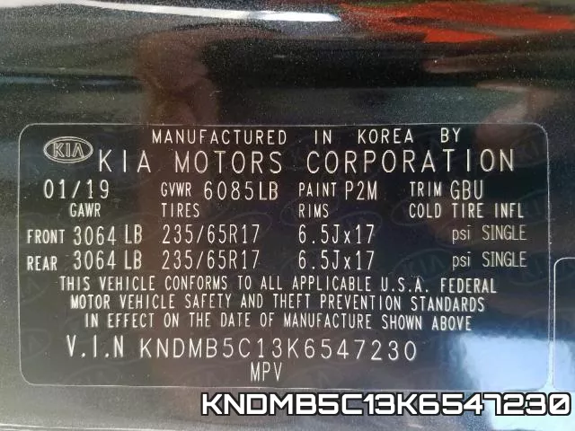 KNDMB5C13K6547230 фото 2