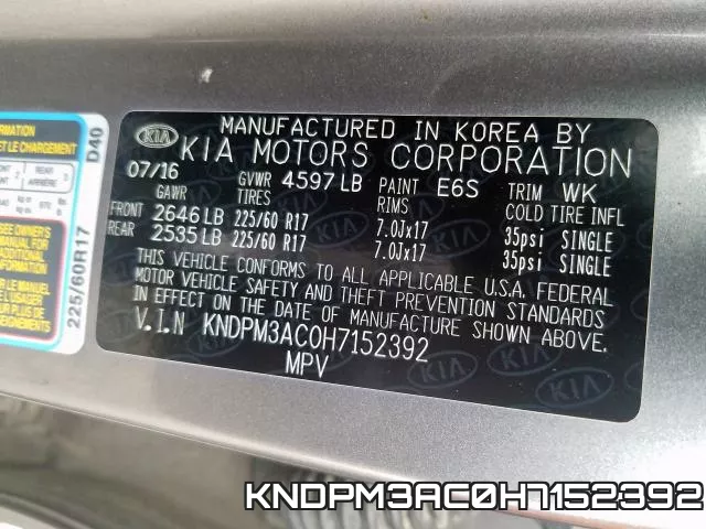 KNDPM3AC0H7152392 фото 2