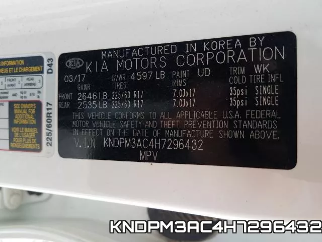 KNDPM3AC4H7296432 фото 2