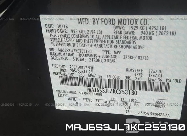 MAJ6S3JL7KC253130 фото 10