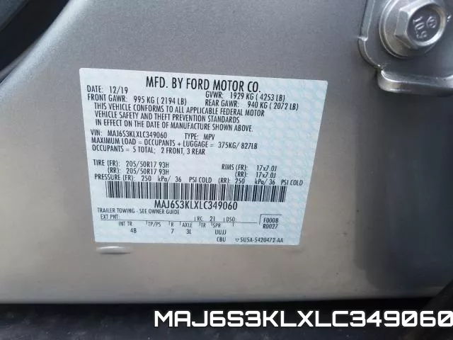 MAJ6S3KLXLC349060 фото 2