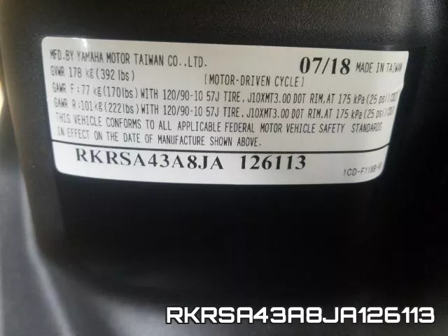 RKRSA43A8JA126113 фото 2