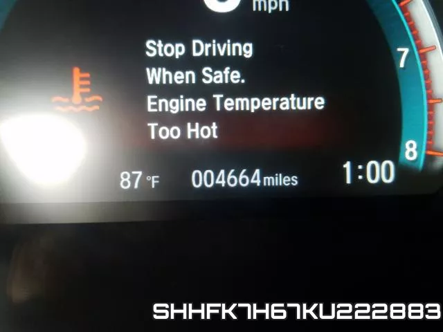 SHHFK7H67KU222883 фото 9