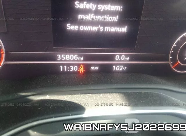 WA1BNAFY5J2022699 фото 8