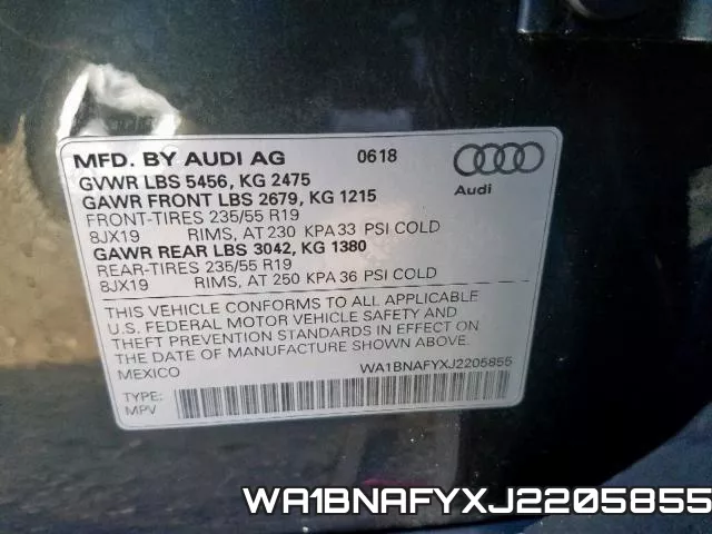 WA1BNAFYXJ2205855 фото 2