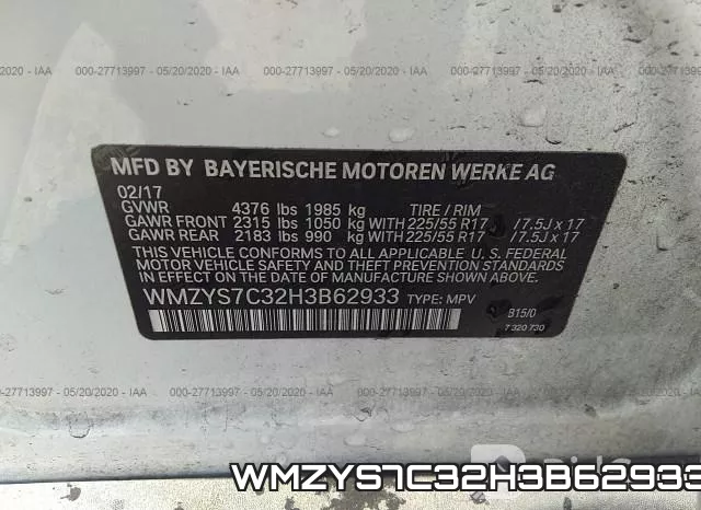 WMZYS7C32H3B62933 фото 10