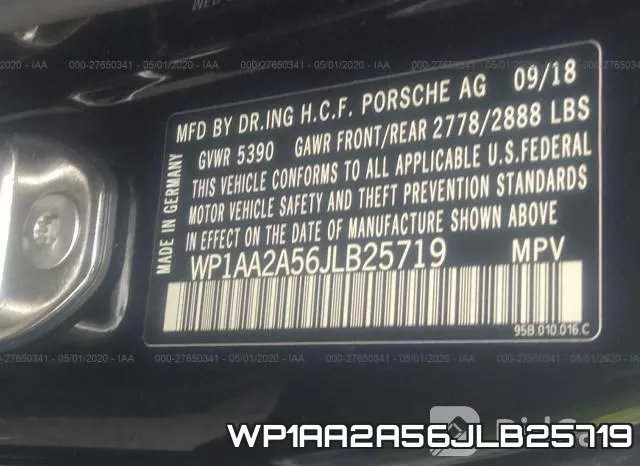 WP1AA2A56JLB25719 фото 10