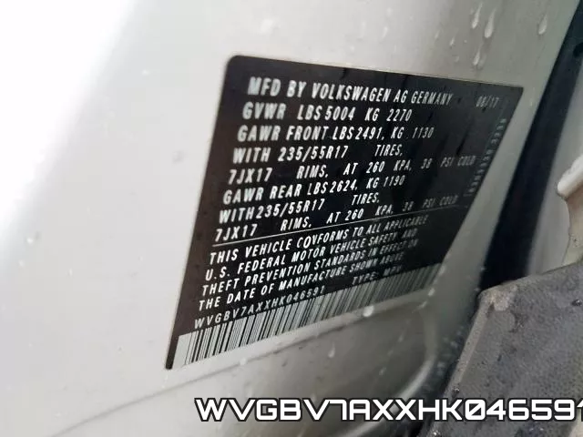 WVGBV7AXXHK046591 фото 2