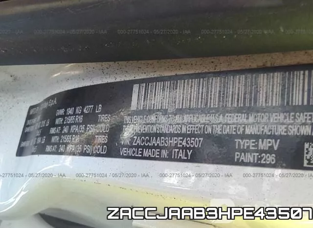ZACCJAAB3HPE43507 фото 10
