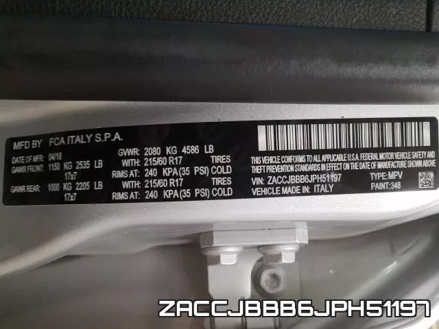 ZACCJBBB6JPH51197 фото 2