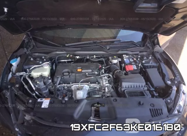 19XFC2F63KE016180 фото 2
