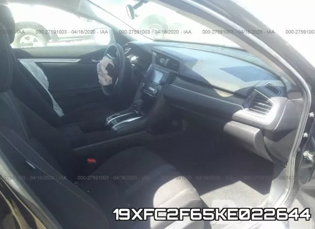 19XFC2F65KE022644 фото 6