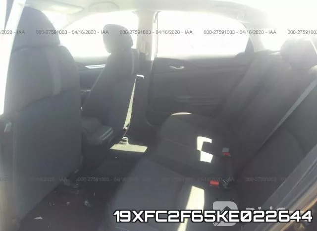 19XFC2F65KE022644 фото 9