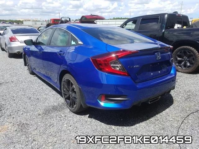 19XFC2F81KE014459 фото 4