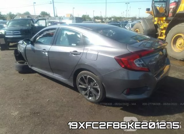 19XFC2F86KE201275 фото 4