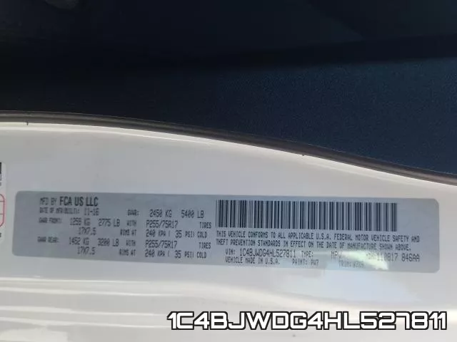 1C4BJWDG4HL527811 фото 2