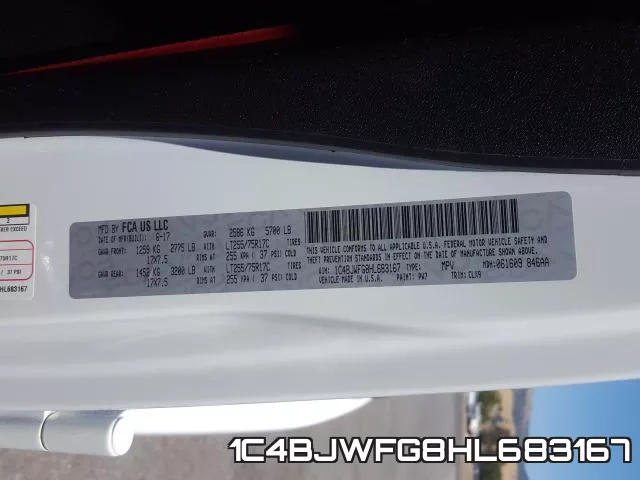 1C4BJWFG8HL683167 фото 2