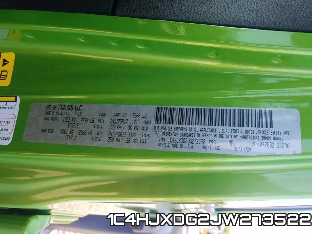 1C4HJXDG2JW273522 фото 2