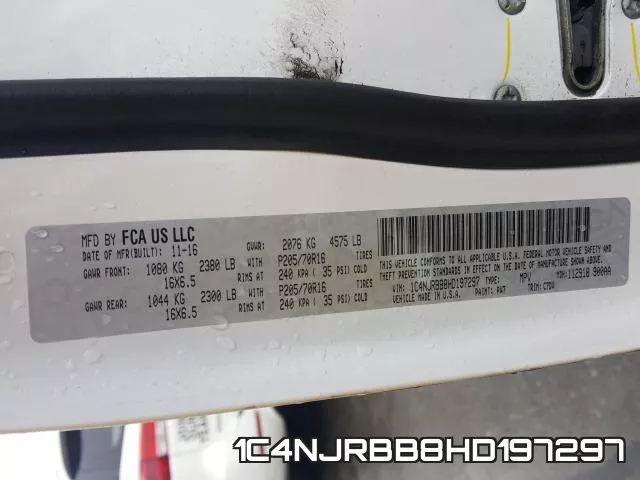 1C4NJRBB8HD197297 фото 2