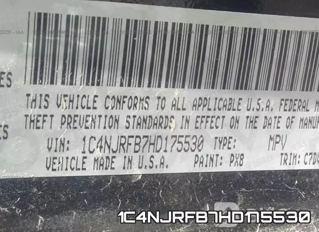 1C4NJRFB7HD175530 фото 10