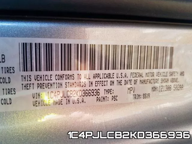 1C4PJLCB2KD366936 фото 2