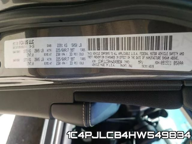 1C4PJLCB4HW549834 фото 2