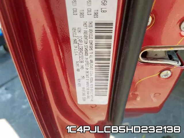 1C4PJLCB5HD232138 фото 2