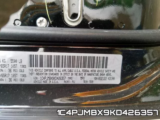 1C4PJMBX9KD426357 фото 2