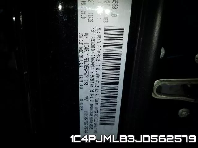 1C4PJMLB3JD562579 фото 2